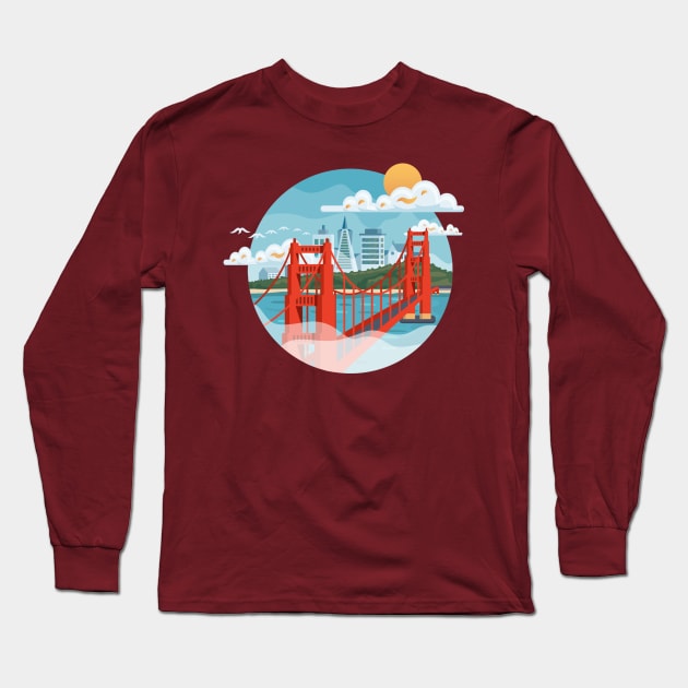 San Francisco Long Sleeve T-Shirt by zachroszczewski